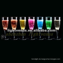 Liquid Active LED Champagnerglas